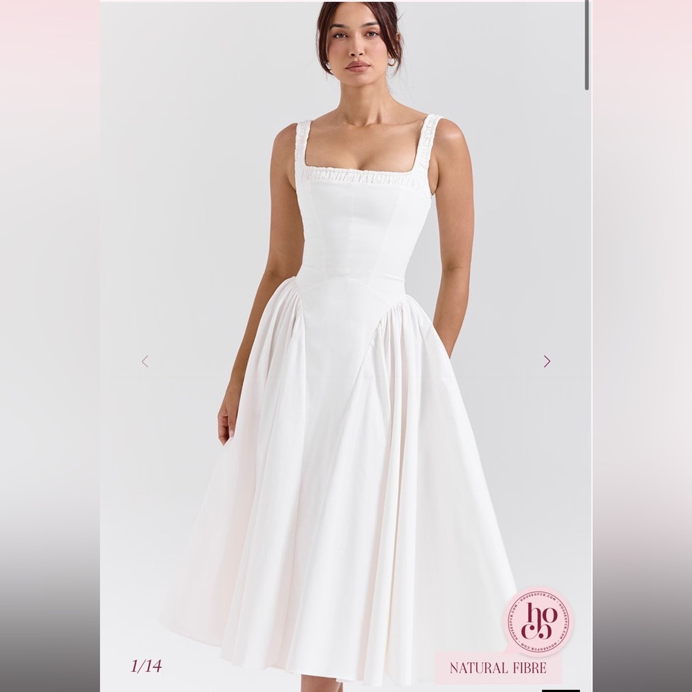 House of CB Dorothy white dress NWT